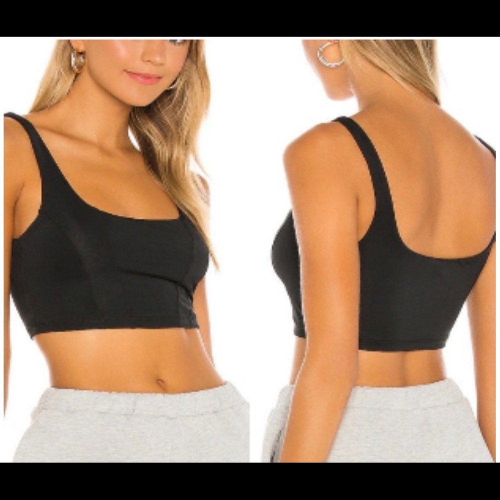 NWT $30 Free People Be Cool Brami Black Size Medium